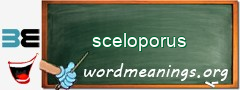 WordMeaning blackboard for sceloporus